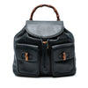 Gucci Calfskin Bamboo Drawstring Backpack Secondhand