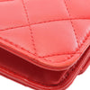 Chanel Quilted Lambskin Camellia Charms Wallet on Chain Secondhand