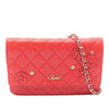 Chanel Quilted Lambskin Camellia Charms Wallet on Chain Secondhand