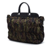 Prada Tessuto Gaufre Camouflage Frame Satchel Secondhand