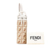 Fendi Zucca Leather and Straw Bottle Holder Sling Bag Secondhand
