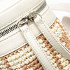 Fendi Zucca Leather and Straw Bottle Holder Sling Bag Secondhand