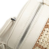 Fendi Zucca Leather and Straw Bottle Holder Sling Bag Secondhand