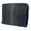 Secondhand Bottega Veneta Tricolor Nappa Intrecciato Clutch