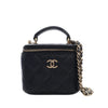 Chanel Mini CC Quilted Lambskin Top Handle Vanity Case With Chain Secondhand