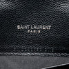 Saint Laurent Bicolor Grain De Poudre Chevron Monogram Envelope Chain Wallet Secondhand