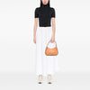 Burberry Nova Check Canvas and Raffia Shoulder Bag Secondhand