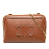 Celine Smooth Calfskin Cuir Triomphe Clutch on Chain Secondhand