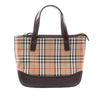 Burberry Haymarket Check Canvas Handbag Secondhand