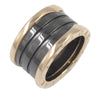 Secondhand Bvlgari 18K Rose Gold and Ceramic B.Zero1 Three Band Ring