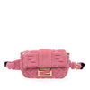 Fendi Embossed Terry Cloth FF 1974 Convertible Belt Baguette Secondhand