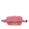 Fendi Embossed Terry Cloth FF 1974 Convertible Belt Baguette Secondhand