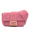Fendi Embossed Terry Cloth FF 1974 Convertible Belt Baguette Secondhand