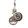 Dior CC Brass No 5 Charms Drop Push Back Earrings Secondhand