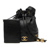 Chanel Caviar Triple CC Drawstring Bucket Bag Secondhand