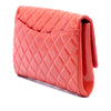Chanel CC Quilted Patent Flap Clutch with Chain Secondhand