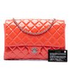 Chanel CC Quilted Patent Flap Clutch with Chain Secondhand