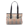 Burberry Haymarket Check Coated Canvas Tote Secondhand