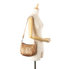 Secondhand Bottega Veneta Intrecciato Trimmed Metallic Leather Crossbody