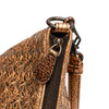 Secondhand Bottega Veneta Intrecciato Trimmed Metallic Leather Crossbody