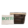Bottega Veneta Shearling Trimmed Leather Clutch Secondhand