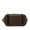 Bottega Veneta Shearling Trimmed Leather Clutch Secondhand
