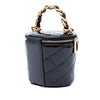 Chanel Quilted Patent Afternoon Tea Top Handle Vanity Case with Chain Secondhand