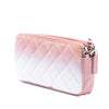 Chanel Ombre Calfskin Double Zip Clutch On Chain Secondhand