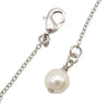 Chanel CC Brass Strass and Faux Pearl Pendant Necklace Secondhand