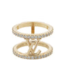 Secondhand Louis Vuitton Gold Plated LV Iconic Ring XS