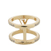 Secondhand Louis Vuitton Gold Plated LV Iconic Ring XS