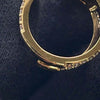 Secondhand Louis Vuitton Gold Plated LV Iconic Ring XS
