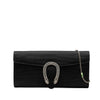 Gucci Ribbed Satin Crystal Dionysus Clutch on Chain Secondhand
