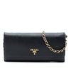 Secondhand Prada Saffiano Wallet On Chain