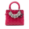 Dior Medium Lambskin Cannage Pearl Lady Dior Secondhand