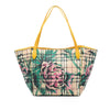 Burberry Small Haymarket Check Coated Canvas Floral Print Canterbury Tote Secondhand