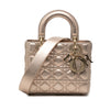 Dior Small Metallic Lambskin Cannage My ABCDior Lady Dior Secondhand