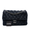 Chanel Extra Large CC Quilted Satin Single Flap Secondhand