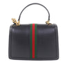 Gucci Small Calfskin Web Ophidia Top Handle Flap Secondhand