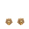 Chanel CC Resin and Gold Plated Studded Clip On Earrings Secondhand