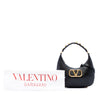 Valentino Calfskin Stud Sign Zip Hobo Secondhand
