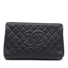 Chanel Large CC Quilted Caviar CC Clutch Secondhand