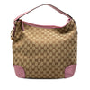 Secondhand Gucci GG Canvas Heart Bit Shoulder Bag