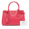 Prada Small Saffiano Lux Galleria Double Zip Satchel Secondhand