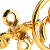 Chanel Gold Plated CC Drop Clip-On Earrings Secondhand