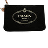 Prada Canvas Canapa Logo Pouch Secondhand