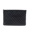 Chanel Large Quilted Lambskin O Case Clutch Secondhand