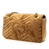 Gucci Medium GG Marmont Matelasse Velvet Shoulder Bag Secondhand