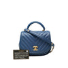 Chanel Mini CC Chevron Lambskin Reversed Round Flap Secondhand