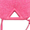 Bottega Veneta Small Boucle Curly Raffia The Point Triangle Satchel Secondhand
